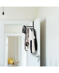 Sorbus Foldable Over Door Heavy-Duty Hanger - Space Saving Organizer, No Tool Assembly