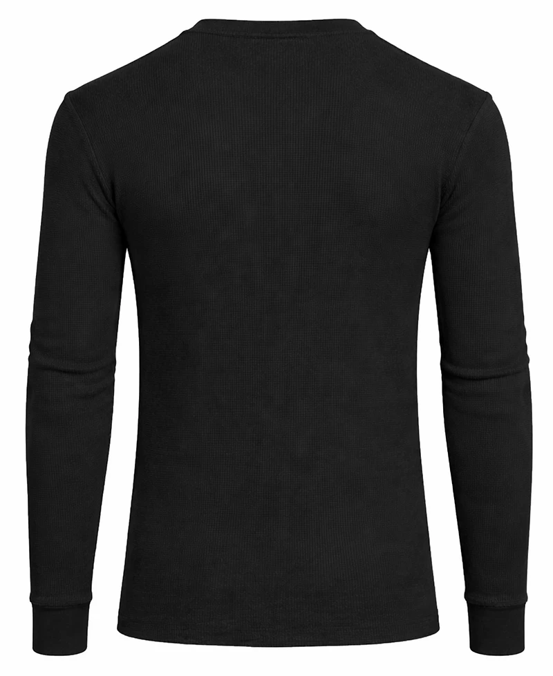 Galaxy By Harvic Men's Long-Sleeve Waffle-Knit V-Neck Thermal T-Shirt