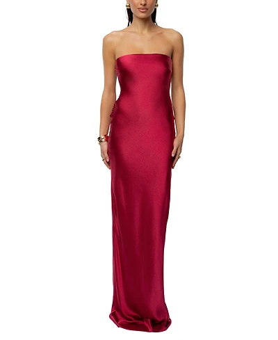 Jluxlabel Women's Regal Rising Satin Maxi Dress