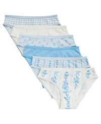 Maidenform Girls' 4-12 Cotton Bikini Underwear, 6-Pack