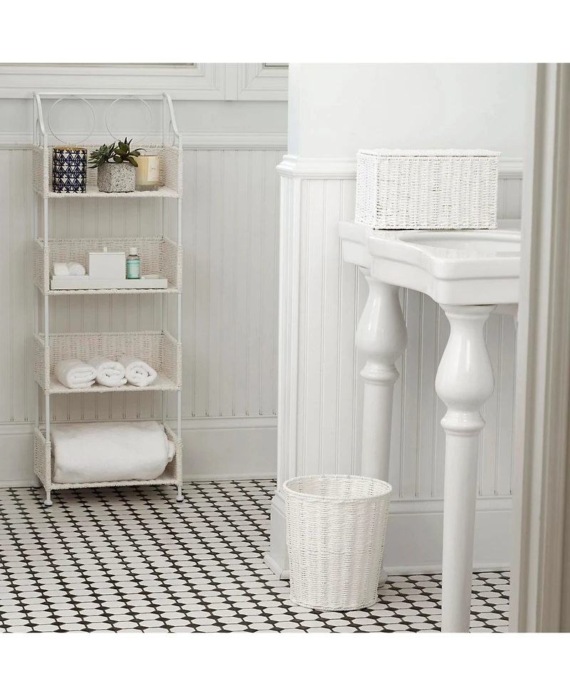 Household Essentials Small Wicker Basket with Lid, Multipurpose Storage Basket