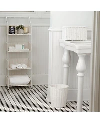 Household Essentials Small Wicker Basket with Lid, Multipurpose Storage Basket