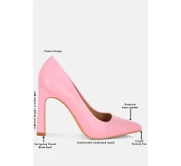 London Rag Womens Shacarri Faux Leather Pumps