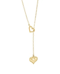 Macy's Heart Pendant Necklace in 10k Yellow Gold