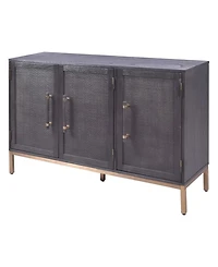 Hopper Studio 34" Wood Sophia 3-Door Accent Cabinet