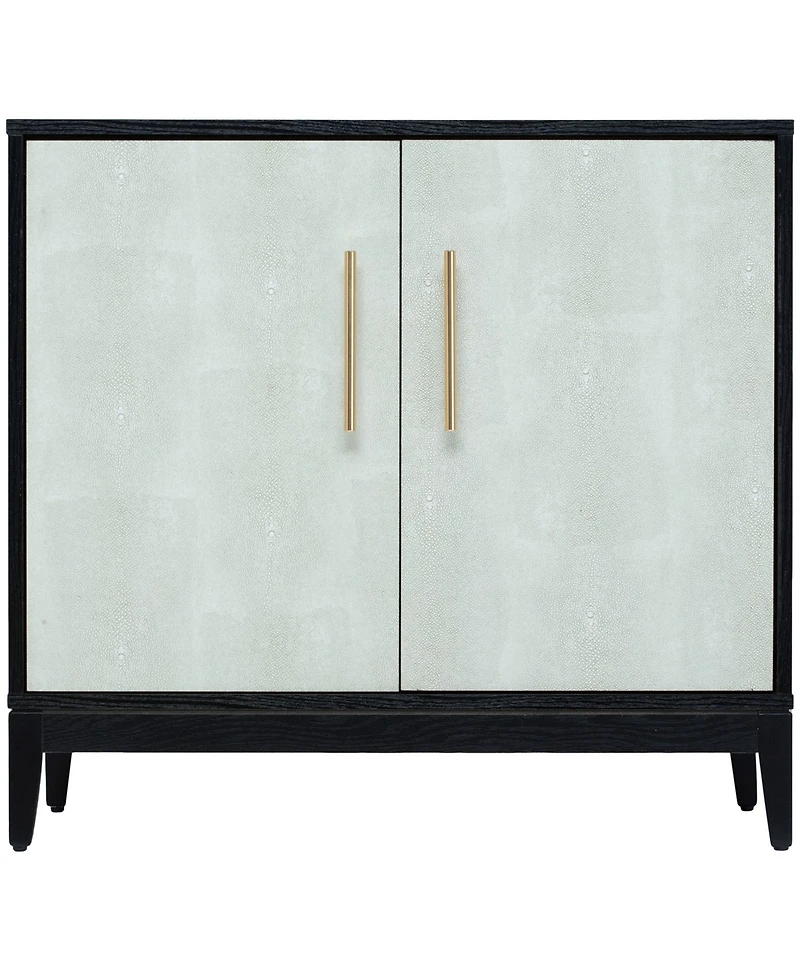 Sango 29.33" Wood Shagreen 2-Door Cabinet