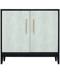 Sango 29.33" Wood Shagreen 2-Door Cabinet