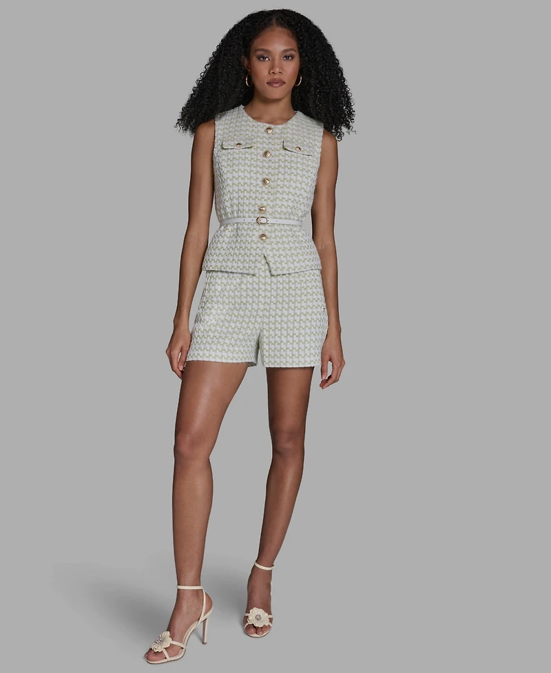 Bcbg Women's Button-Front Belted Vest