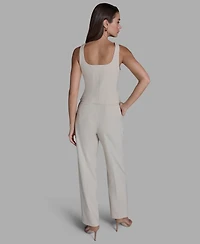 Bcbg Women's Pinstripe Button-Front Vest