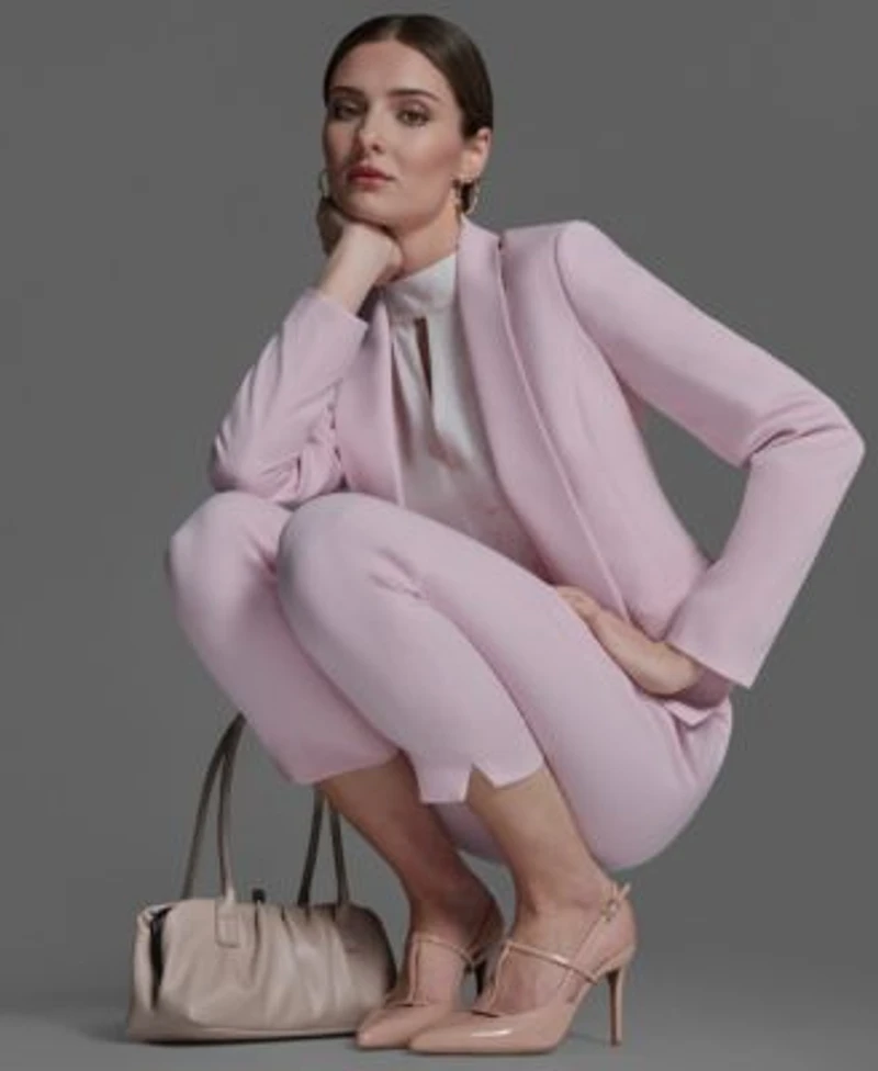 Bcbg Womens Light Pink Suit