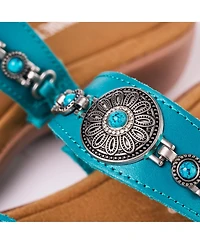 Minnetonka Women's Brenn Embellished Slide Sandals