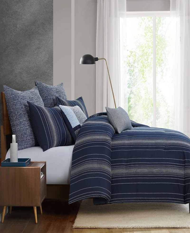 Perry Ellis Harper Striped 3-Pc. Comforter Set