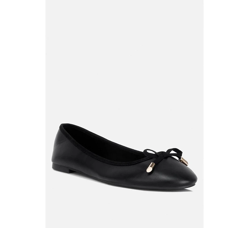 Suzzy Bow Embellished Flat Ballerinas