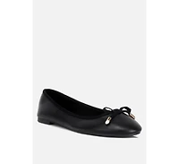 Suzzy Bow Embellished Flat Ballerinas
