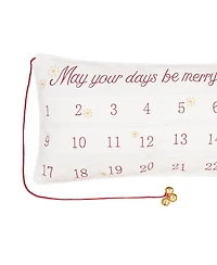 C&F Home Merry & Bright Advent Embroidered Throw Pillow, 12" x 24"