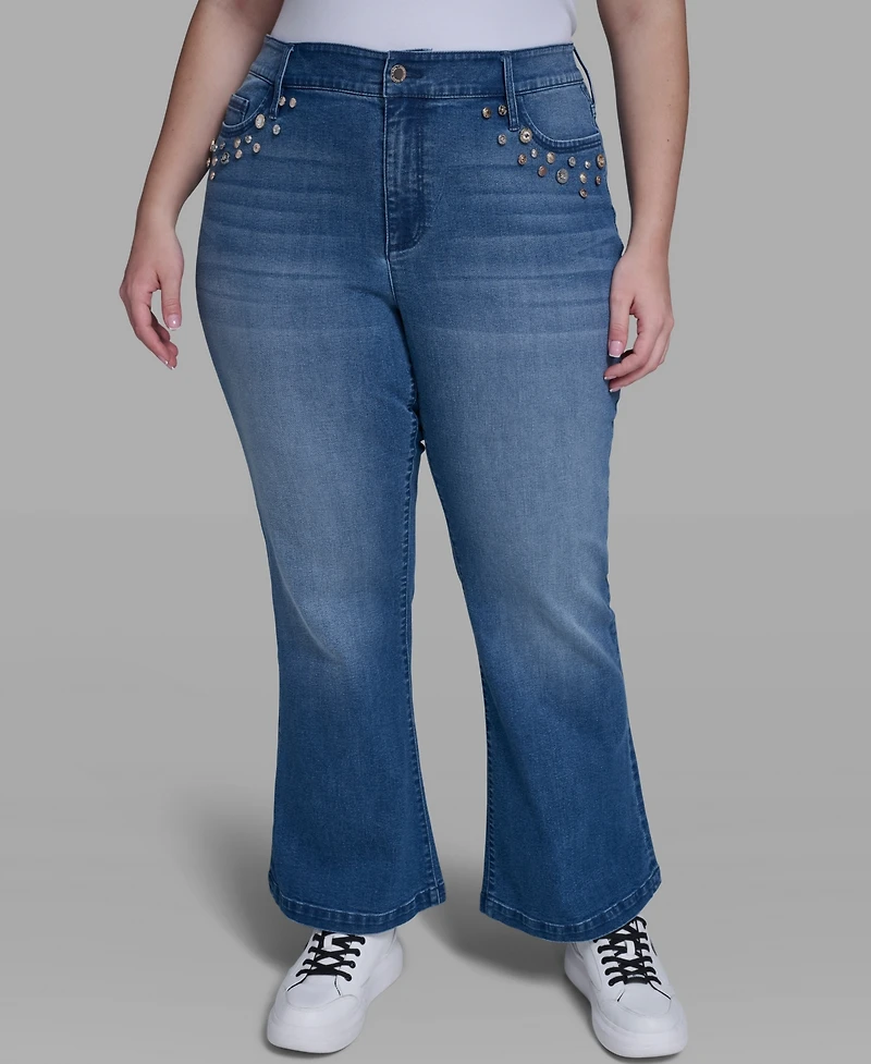 Karl Lagerfeld Paris Plus Multi Coin Pocket Denim Jeans