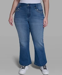 Karl Lagerfeld Paris Plus Multi Coin Pocket Denim Jeans