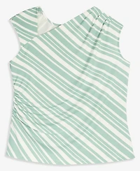 I.n.c. International Concepts Plus Printed Drape Sleeveless Top, Created for Macy's