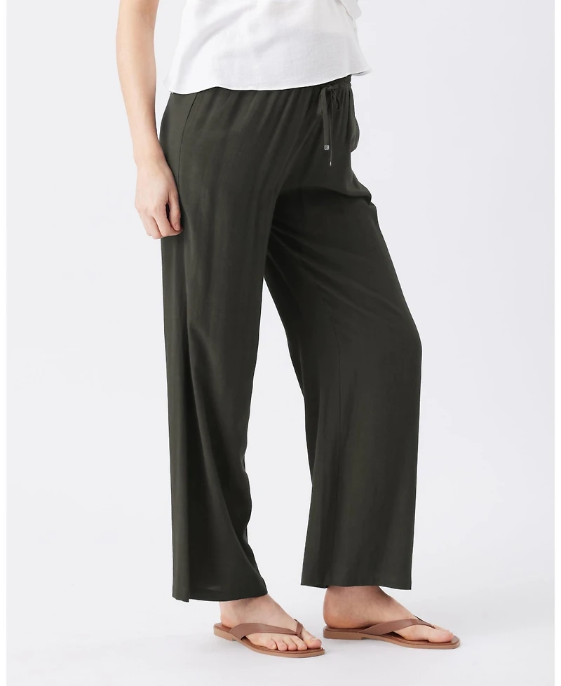 Ripe Maternity Women's Wide Leg Tencel Pant Olive
