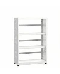 Yigii 3-Tier Metal Bookcase with Adjustable Shelves for Home Office