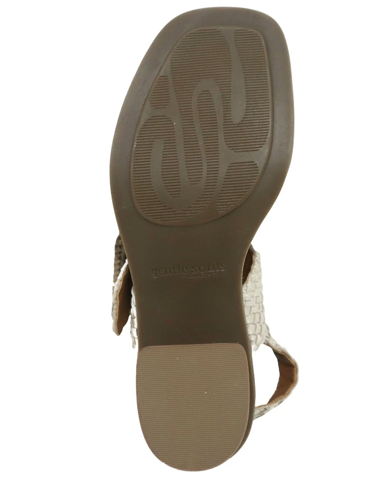 Gentle Souls Women's Madylyn Square Toe Sandals