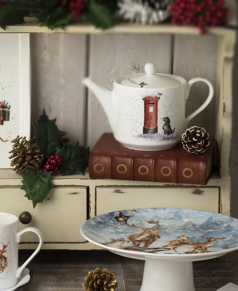 Royal Worcester Wrendale Christmas Wishes Teapot