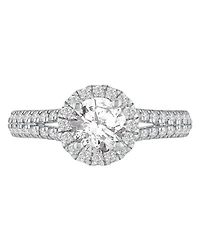 Gia Certified Diamonds Halo Engagement Ring (1-1/4 ct. t.w.) in 14k Yellow or White Gold