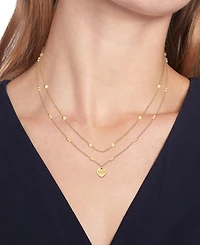 Tommy Hilfiger Women's Layered Gold-Plated Stainless Steel Necklaces