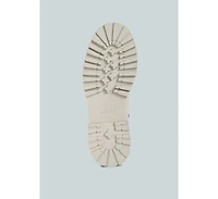 Goliath Lace Up Chunky Biker Boots Women