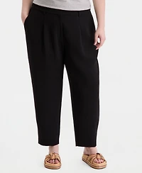 On 34th Trendy Plus Barrel-Leg Pants, Macy's Exclusive