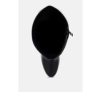 Ecstasy Fantasy Heel Patchwork Knee High Boots