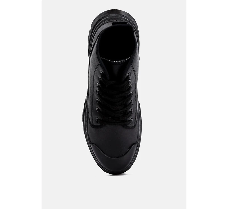 Roxane chunky lace up boots