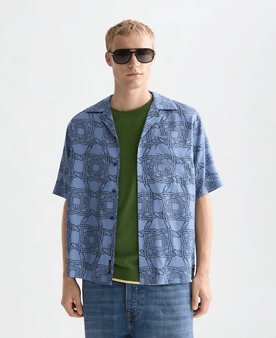 Scotch & Soda Men's Printed Short-Sleeve Shirt