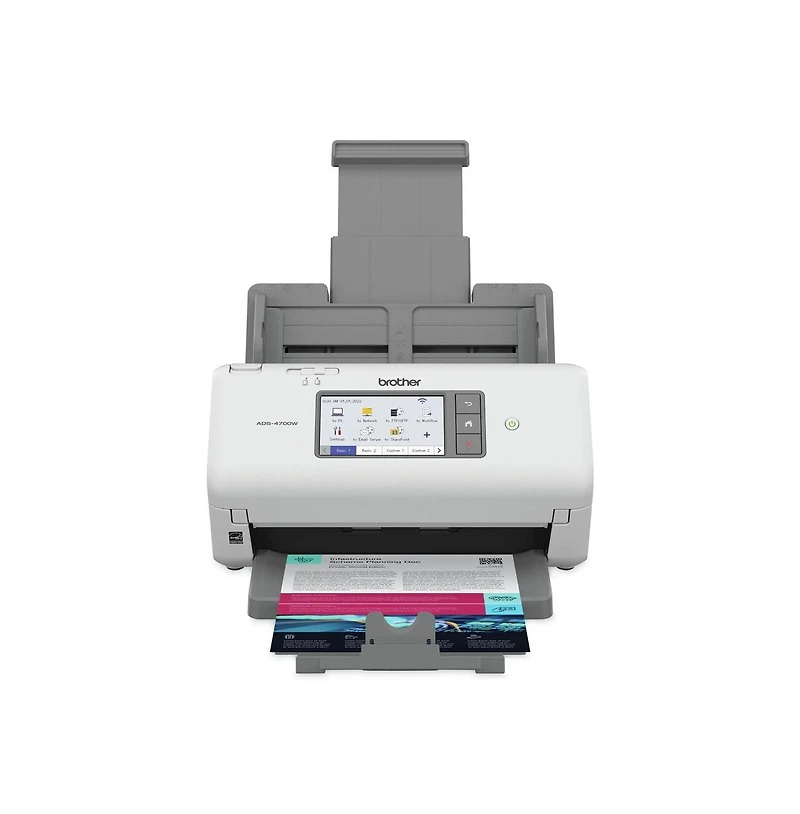 Brother Ads-4700W 600 Dpi Optical Resolution 80 Sheet Auto Document Feeder Professional Desktop Scanner