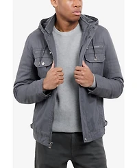 Xray Men's Hooded Military Jacket