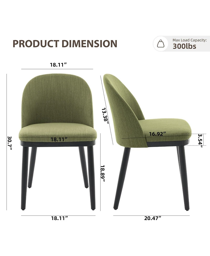 gaomon Modern Wooden Dining Chairs Set