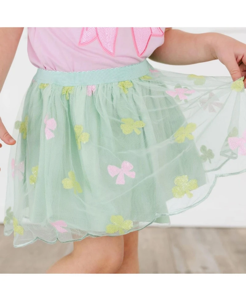 Sweet Wink Little Girls Shamrock Sequin St. Patrick's Day Tutu
