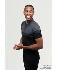 Spring + Mercer Men's Short Sleeve Sweater Polo