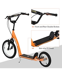 Hongge Adjustable Kick Scooter for Kids Ages 5 Plus