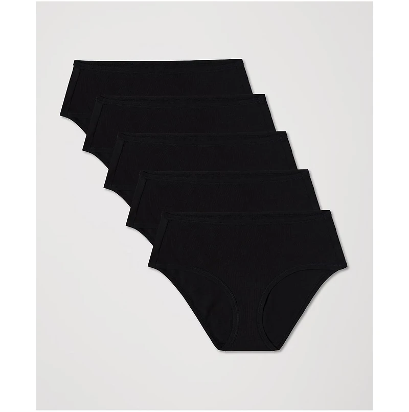 Pact Women's Everyday Mid Rise Hipster 5-Pack