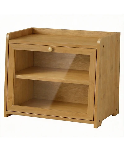 Yigii Bamboo Bread Box: Modern Design, Versatile Storage