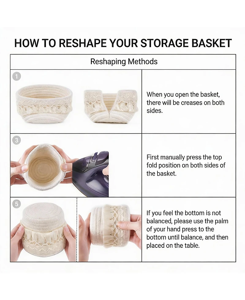 Yigii Makeup Brush Holder Organizer: Mini Decorative Baskets for Home