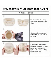 Yigii Makeup Brush Holder Organizer: Mini Decorative Baskets for Home