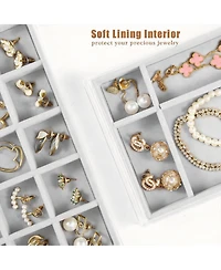 Yigii 5-Drawer Jewelry Organizer with Adjustable Velvet Trays