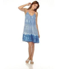 Raviya Women's Spaghetti Strap Tiered Short Swim Dress