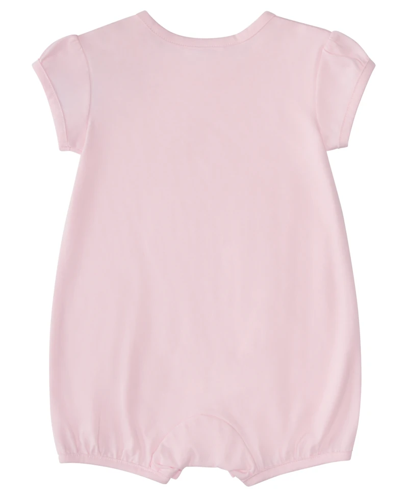 adidas Baby Girls' Short-Sleeve Graphic Shortie Romper