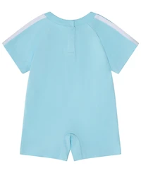 adidas Baby Boys' Short-Sleeve Graphic Raglan 3-Stripe Romper