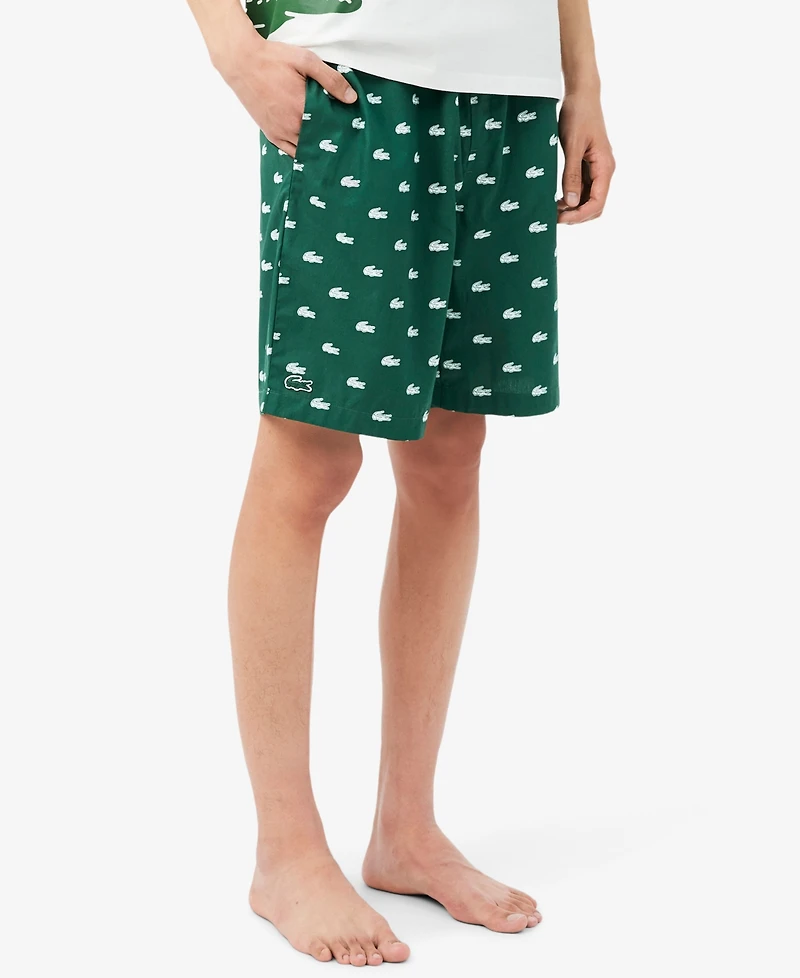 Lacoste Men's Loungewear Woven Pajama Shorts