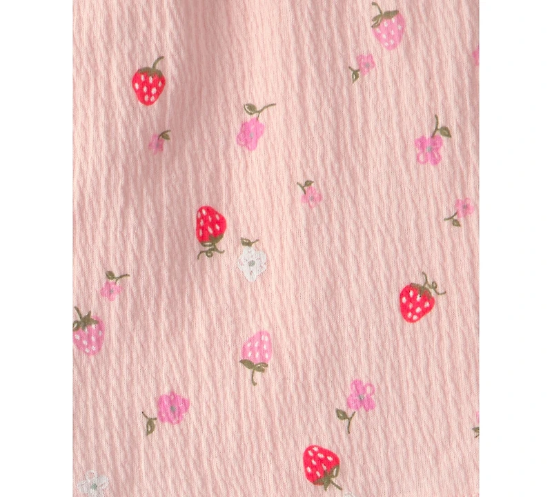 Carter's Girls' Toddler 2T-5T Strawberry Top and Skort, 2-Piece Set