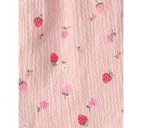 Carter's Girls' Toddler 2T-5T Strawberry Top and Skort, 2-Piece Set